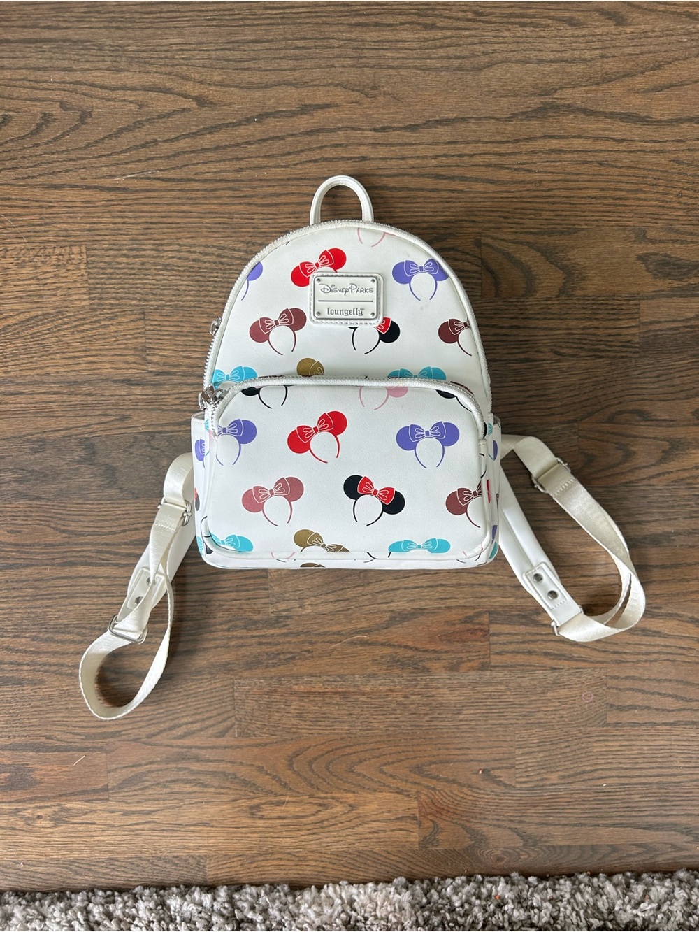 Loungefly Disney Minnie Ears White Mini Backpack
